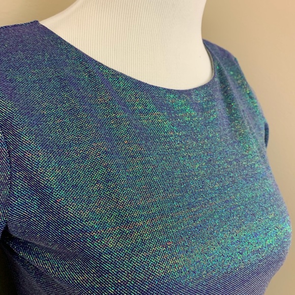 Tildon metallic mesh colorshift/mermaid vibe dress - Picture 6 of 8